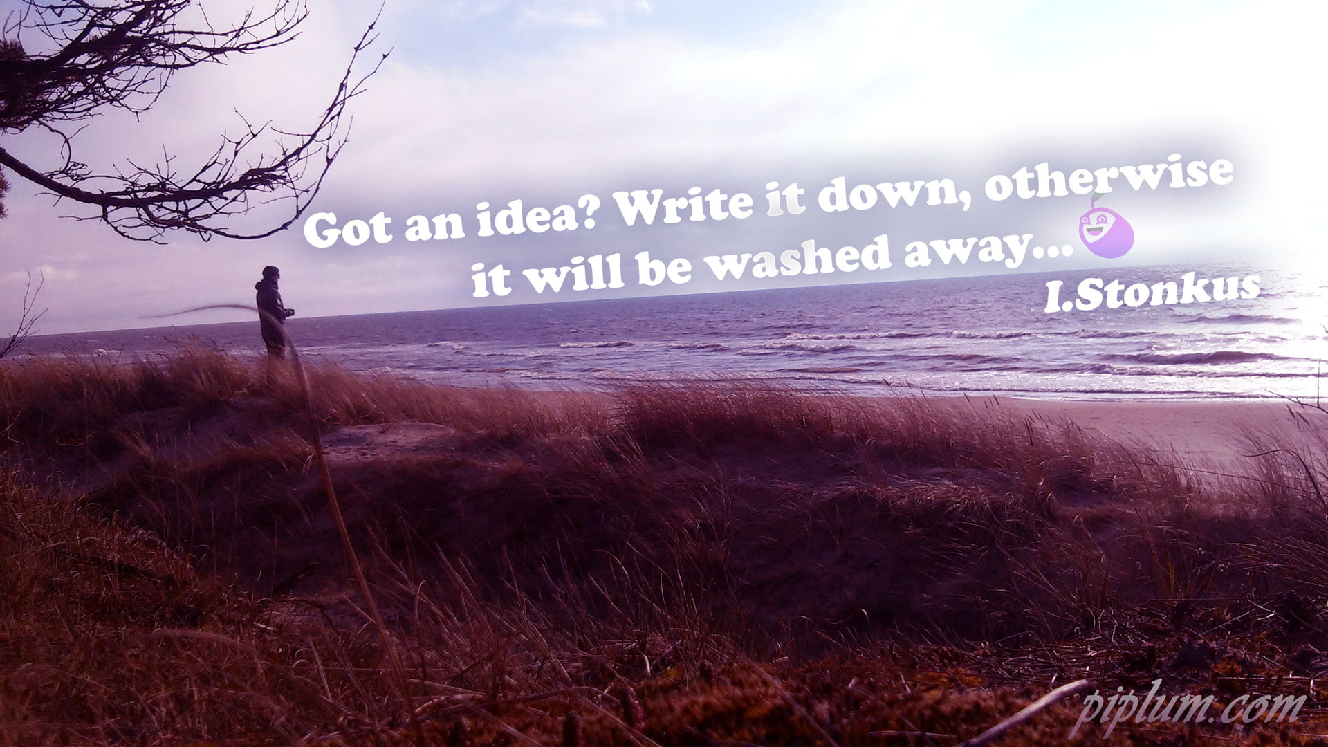 Got an idea? Write it down, otherwise it will be washed away... Inspirational. Got-an-idea-Write-it-down-otherwise-it-will-be-washed-away-motivational-quote