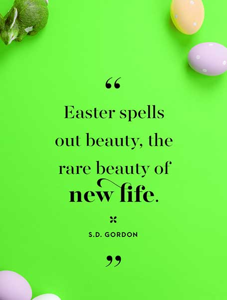 Easter spells out beauty, the rare beauty of new life. Easter-spells-out-beauty-the-rare-beauty-of-new-life-inspirational-quote