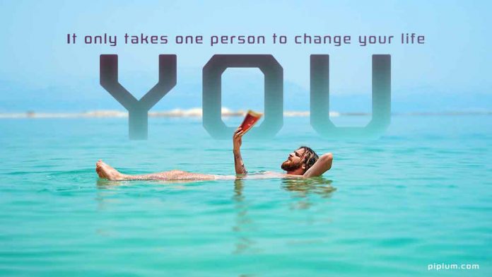 It only takes one person to change your life - You. Inspirational words and quotes to change your life instantly It-only-takes-one-person-to-change-your-life-you-inspirational-quote-picture