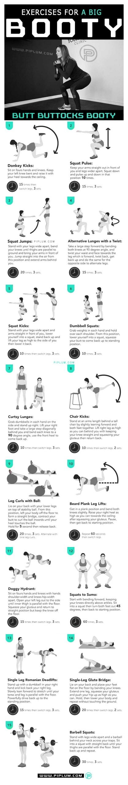 Exercises-For-A-Big-Booty-Shape-Your-Body-With-These-Butt-Exercises-For-Women-routine-poster
