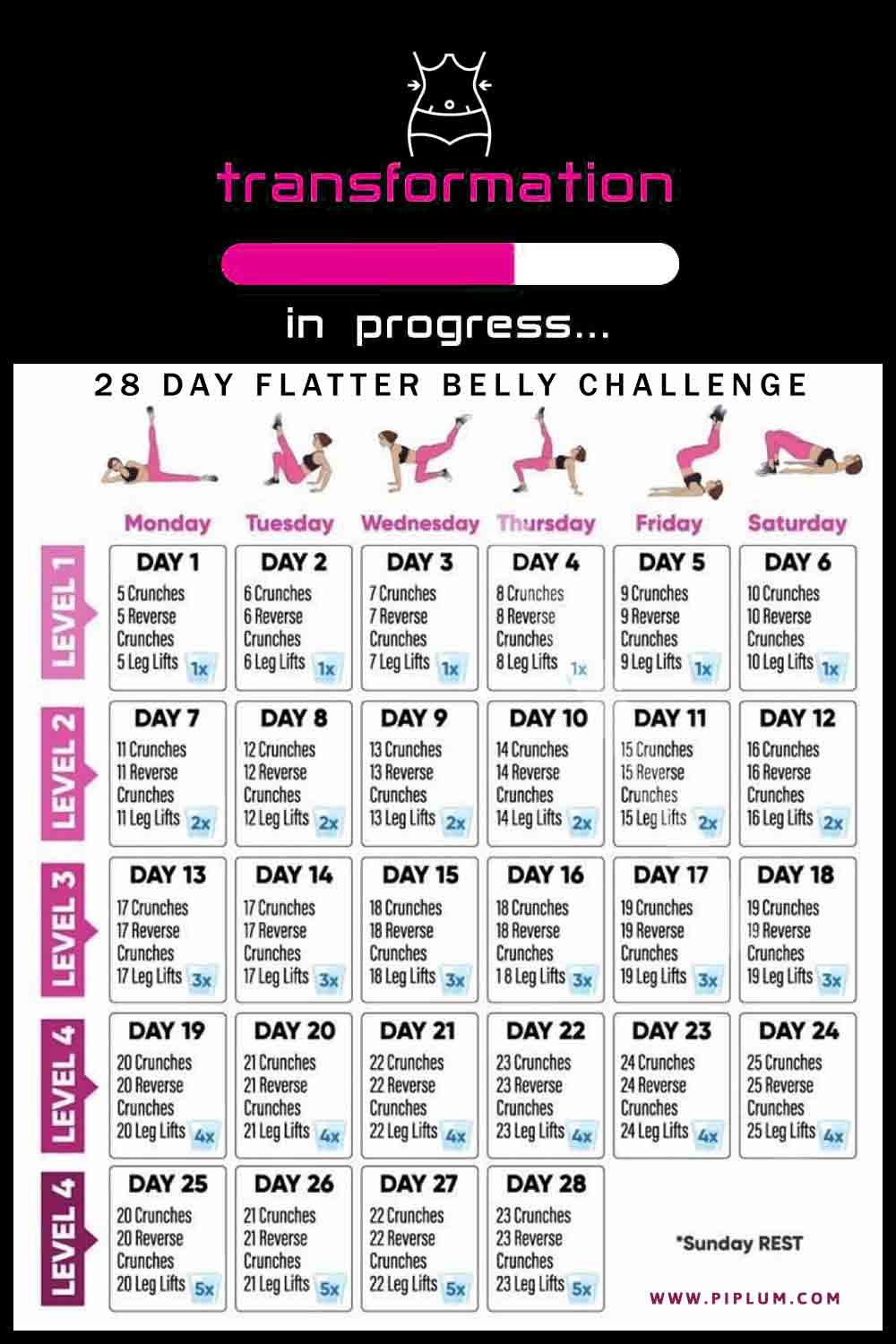 Flat-belly-challenge-for-women-poster-transformation-in-progress