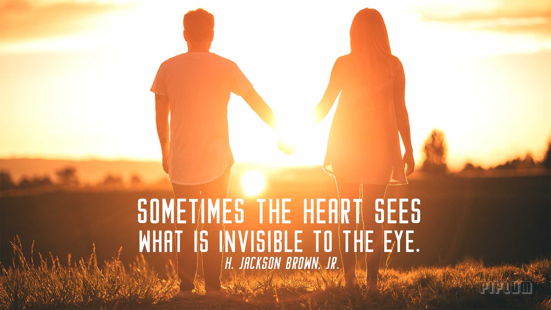 Sometimes The Heart Sees What Is Invisible To the Eye. Love Quote.