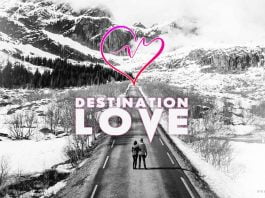 destination- Love-Quote-couple-goals-mountains-road-snow-winter
