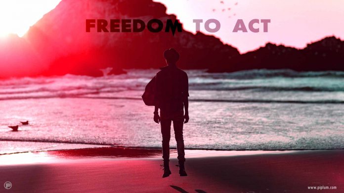 Freedom to act. Inspirational Quote. Freedom-to-act-inspirational-quote-sunset-sunrise-unknown