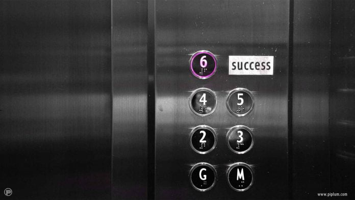The-is-no-elevator-to-success-inspirational-quote-black