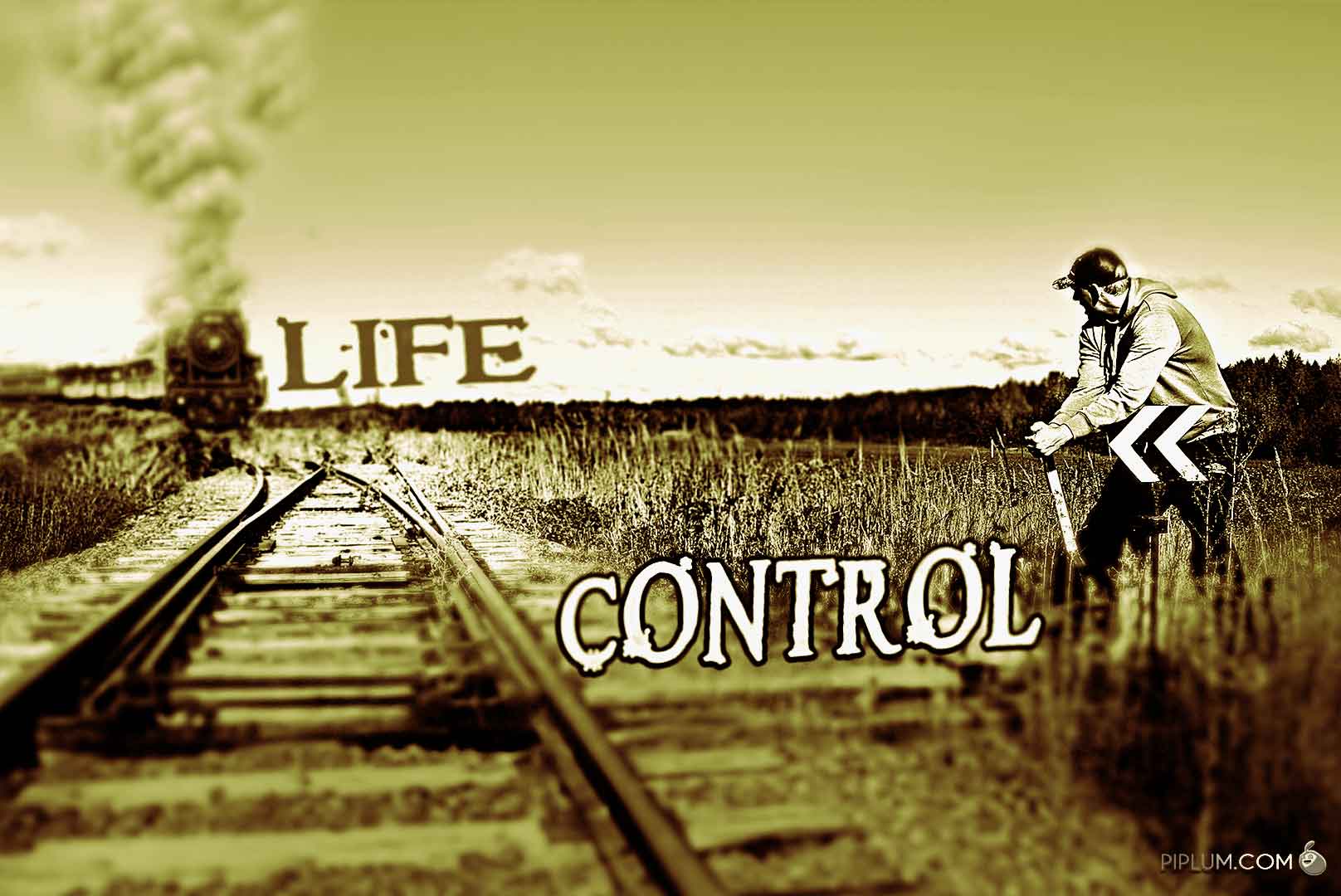 life-control-man-controling-path-of-the-train-and-his-life-inspirational-quote