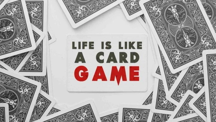 Is life like a card game? life-is-like-a-card-game-motivational-quote-photo-manipulation