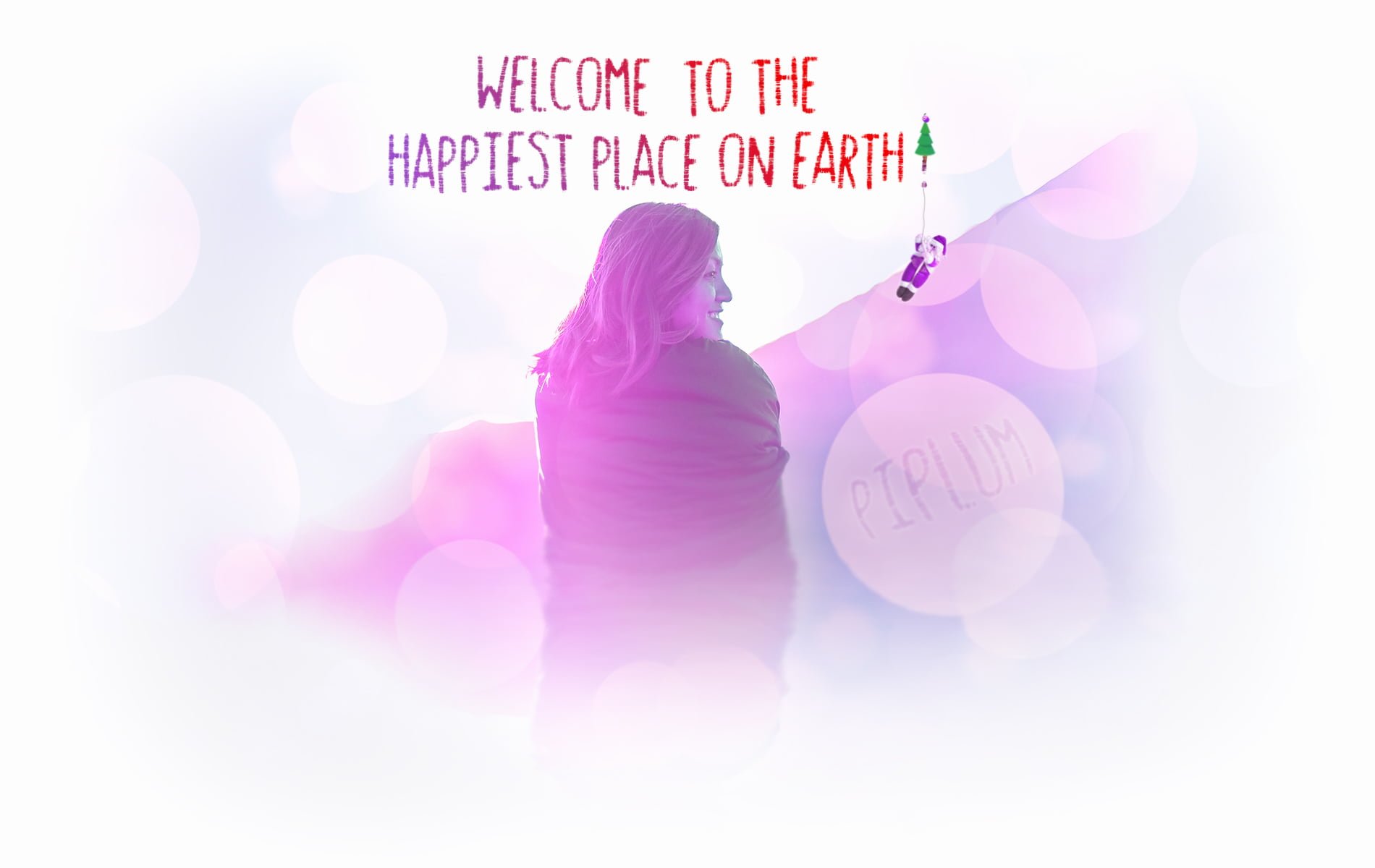 Welcome To The Happiest Place On Earth. Inspirational Christmas Poster. Welcome-To-The-Happiest-Place-On-Earth-Inspirational-Christmas-Poster