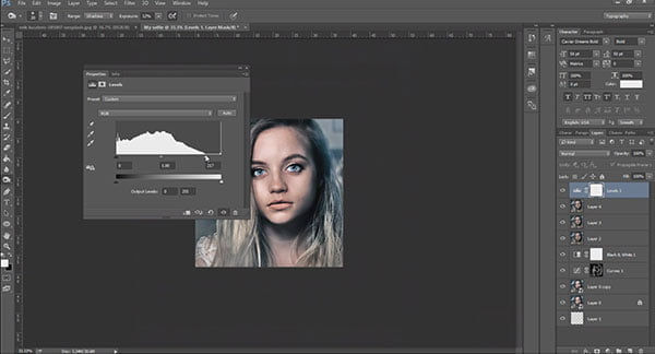 Levels How to edit selfie like a pro. Tutorial.
