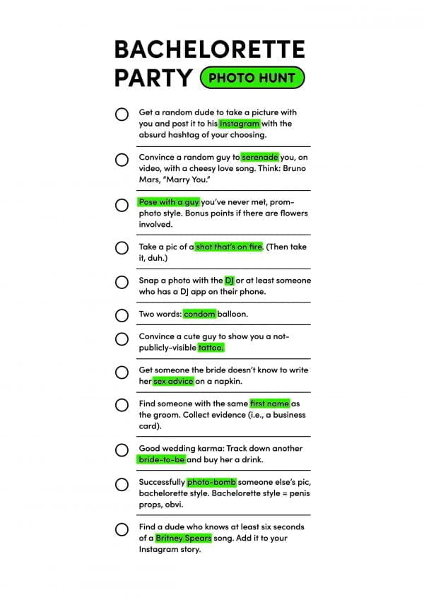 The Best Bachelor Party Tasks and Ideas. Scavenger Hunt, Stag Pranks.