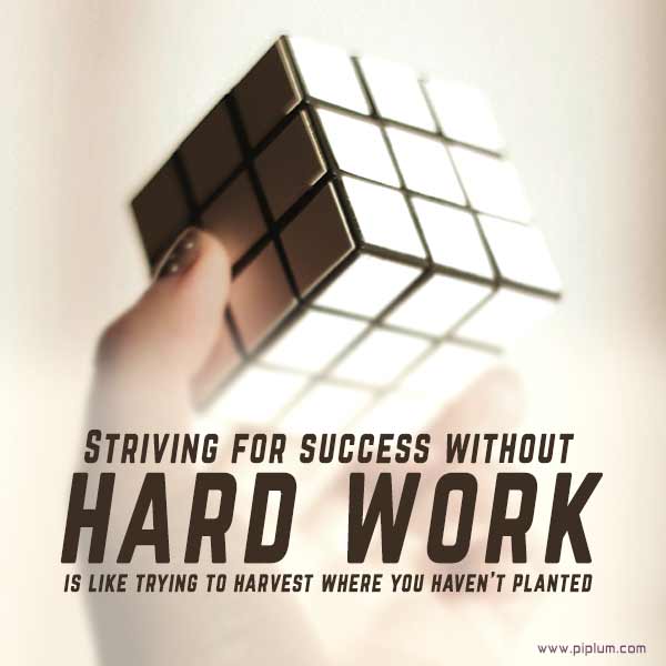 You only live once, but if you do it right, once is enough. Hard-work-pays-off-quote-smart-logical-intelligent-rubic-cube