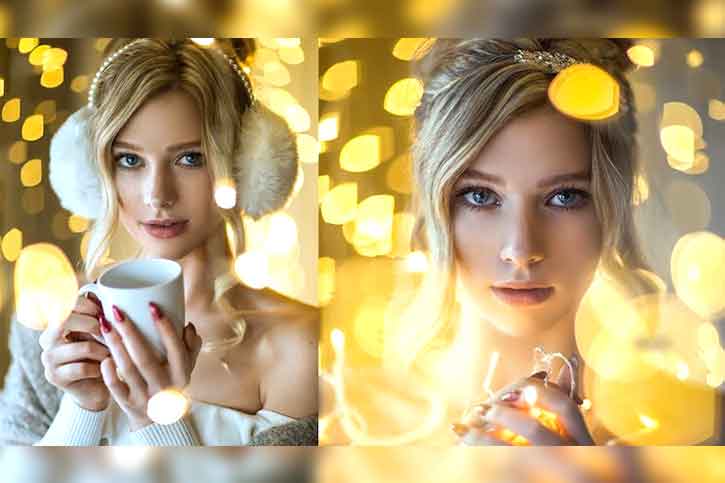 Extraordinarily Magical golden idea amazing-portrait-photography-for-christmas-yellow-and-gold-theme