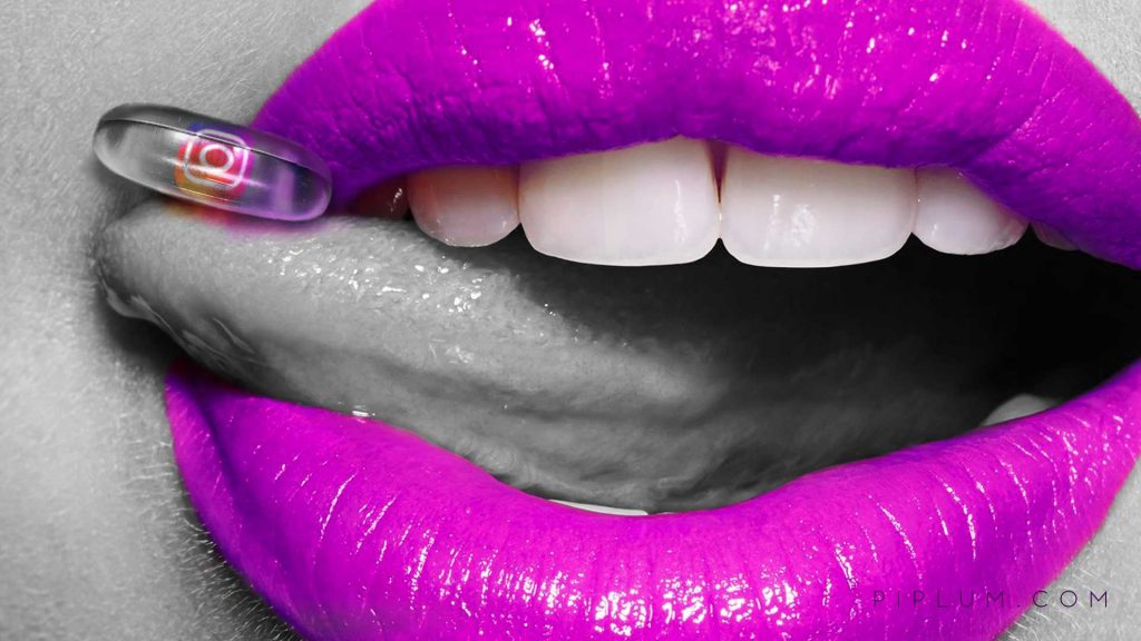 Digital detox purple lips Pill-of-instagram-Wallpaper-Piplum-photo-manipulation-purple-lips-amazing