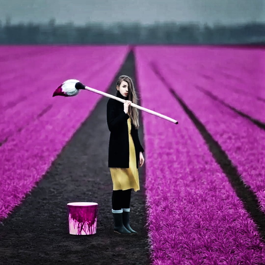  Simple Quote. Purple color fields.