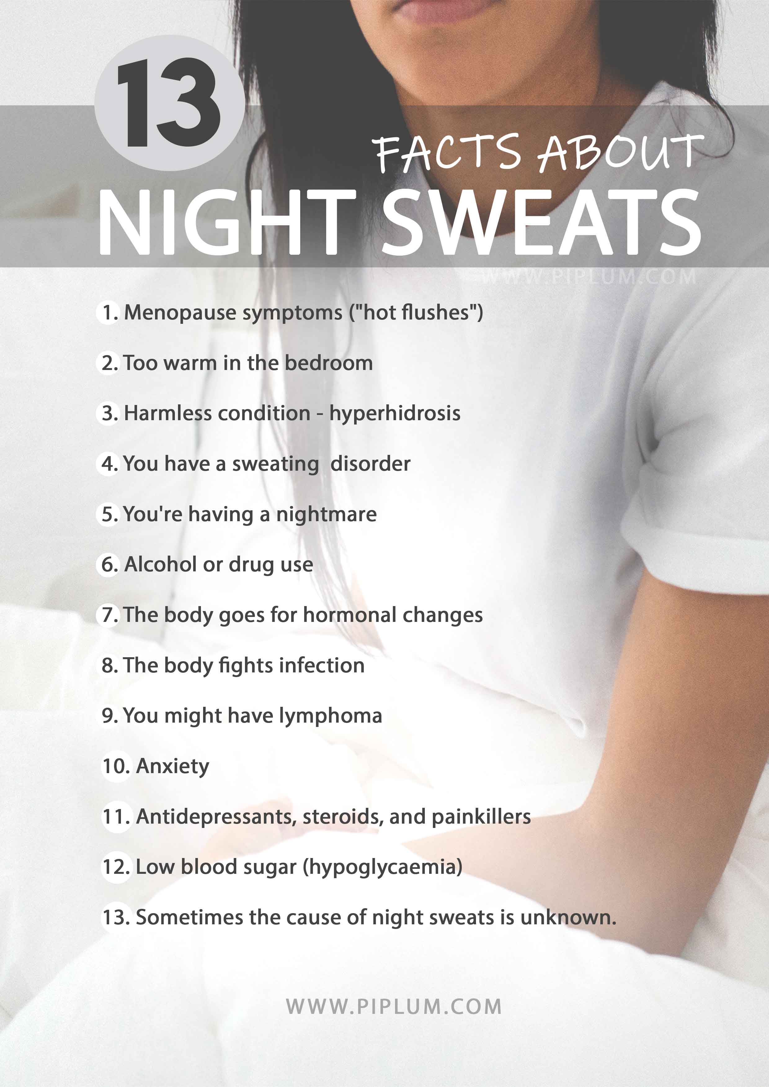 Why I'm Sweating At Night? 13 Facts About Night Sweats For Women. facts-about-night-sweats-why-sweating-how-to-reduce-sweating-for-women