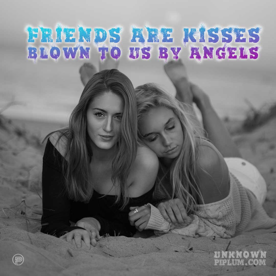 best-friends-quotes-Friendship-are-kisses-girls-beach-love