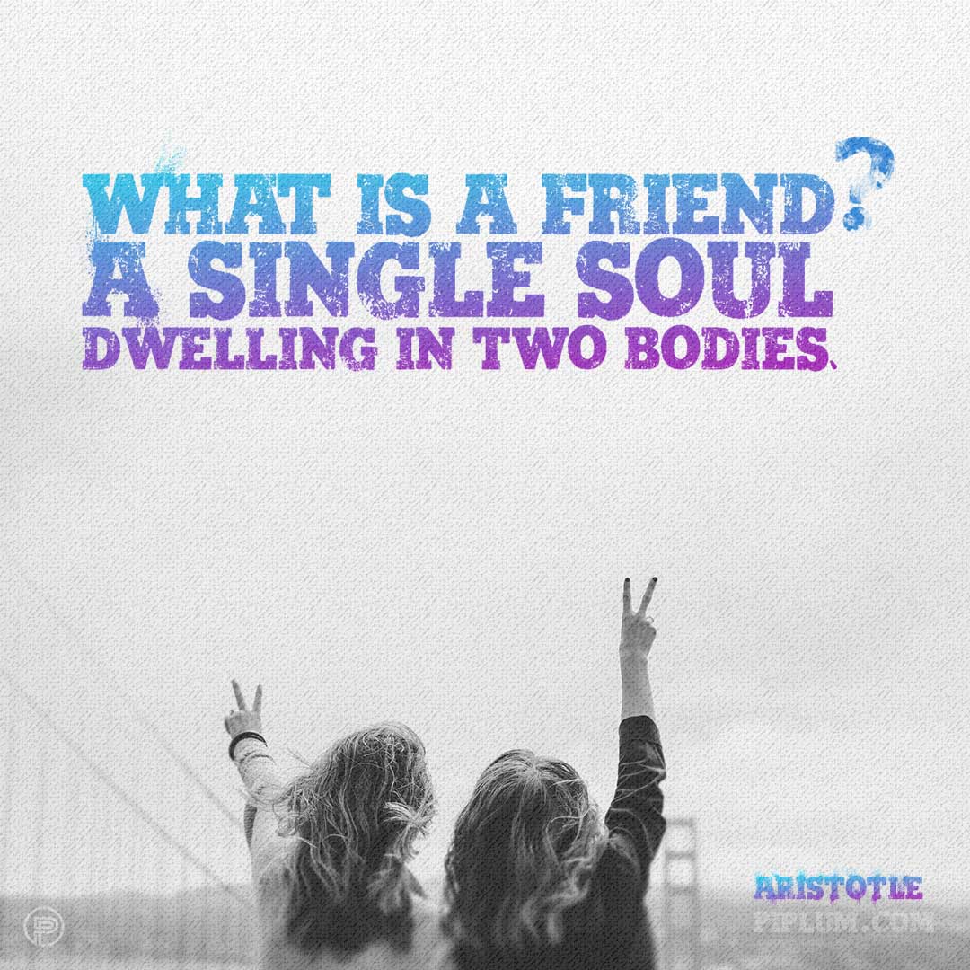 What is a friend? A single soul dwelling in two bodies. Inspirational friendship quotes. best-friendship-quotes-all-time-girls-together-fingers-clouds-sky