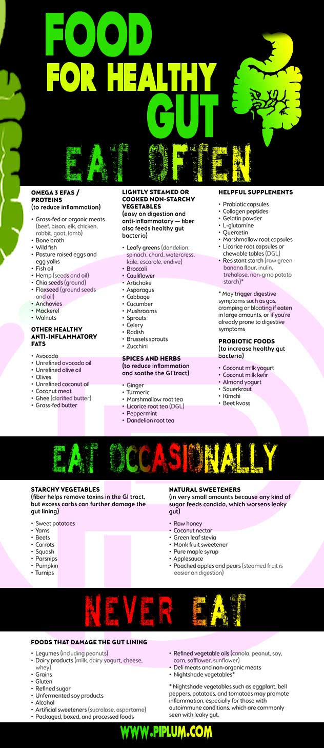Food-for-healthy-gut-List-infographic-poster
