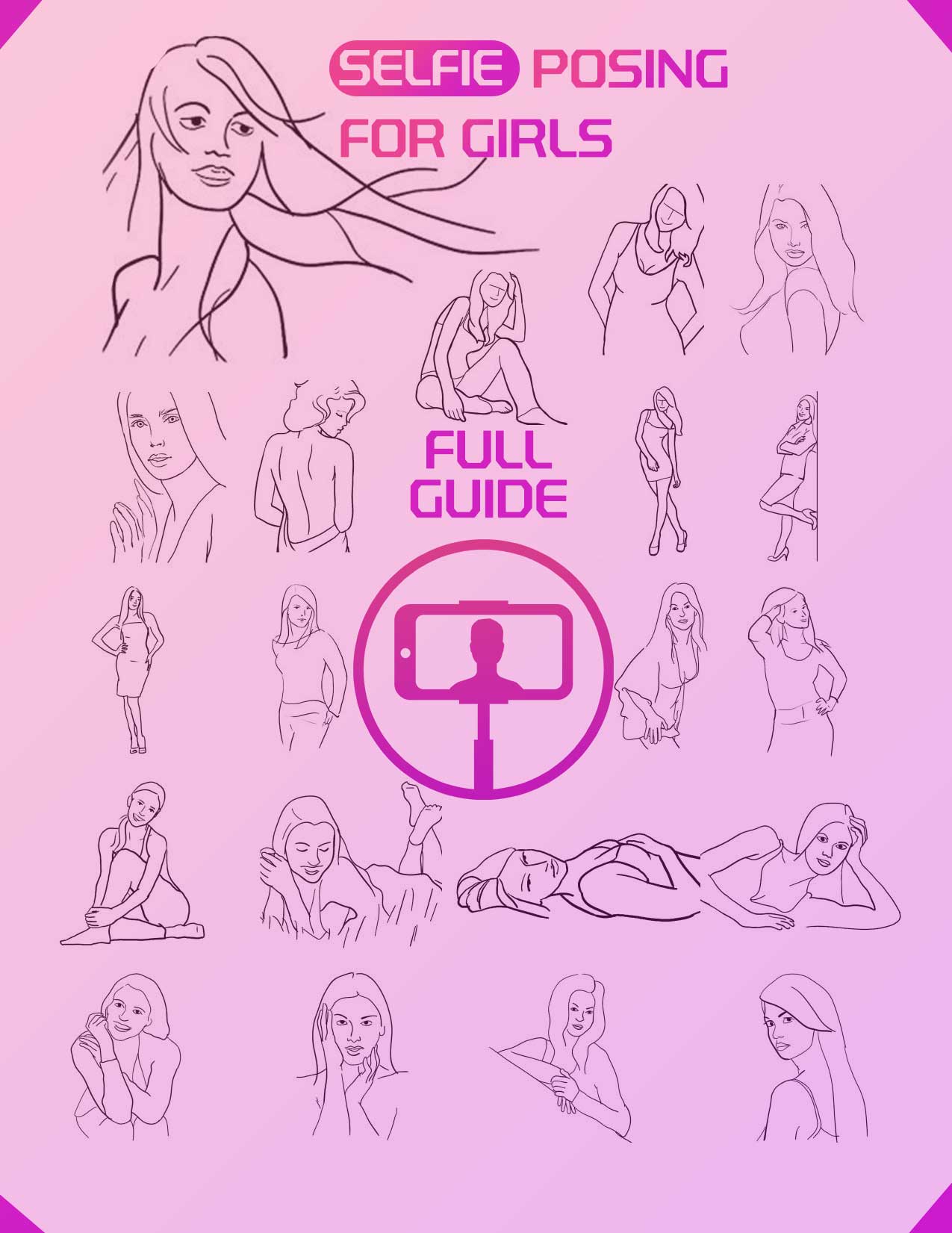 How to pose for a selfie. Girl posing ideas. Selfie-posing-ideas-for-girls-full-guide-and-tutorial