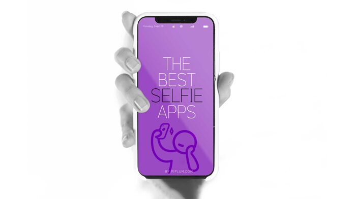 Best selfie app in phone screen