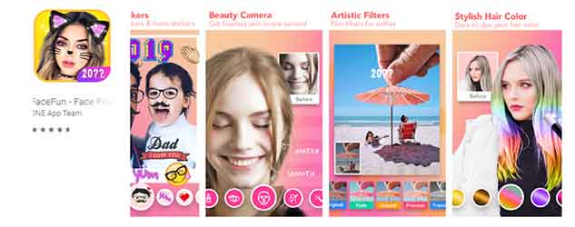 FaceFun selfie with dogs
