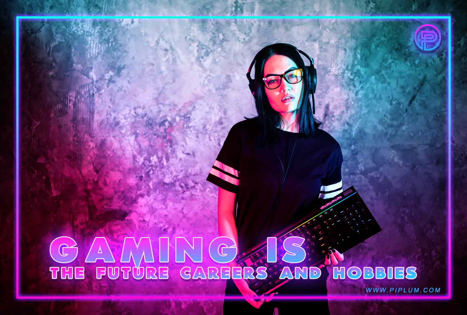 Gaming is the future careers and hobbies. Inspirational quote for gamers. Gaming is the future careers and hobbies. Inspirational quote for gamers.