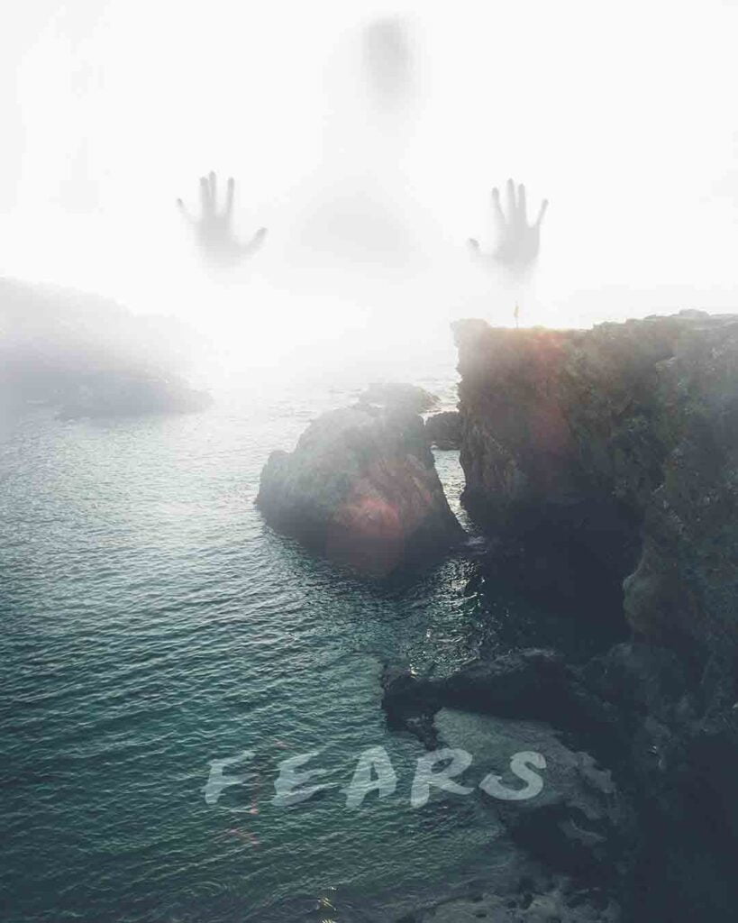 Fears. Motivational Image Quote.