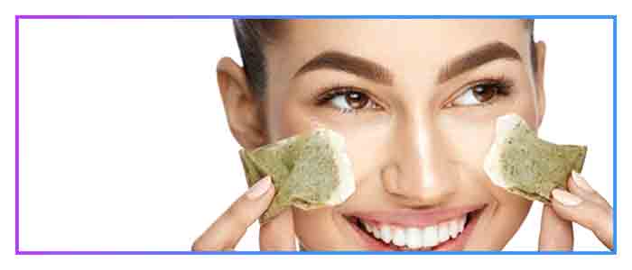 Cold and strong tea compresses, soothe sunburned skin, relieve pain. Cold and strong tea compresses, soothe sunburned skin, relieve pain.