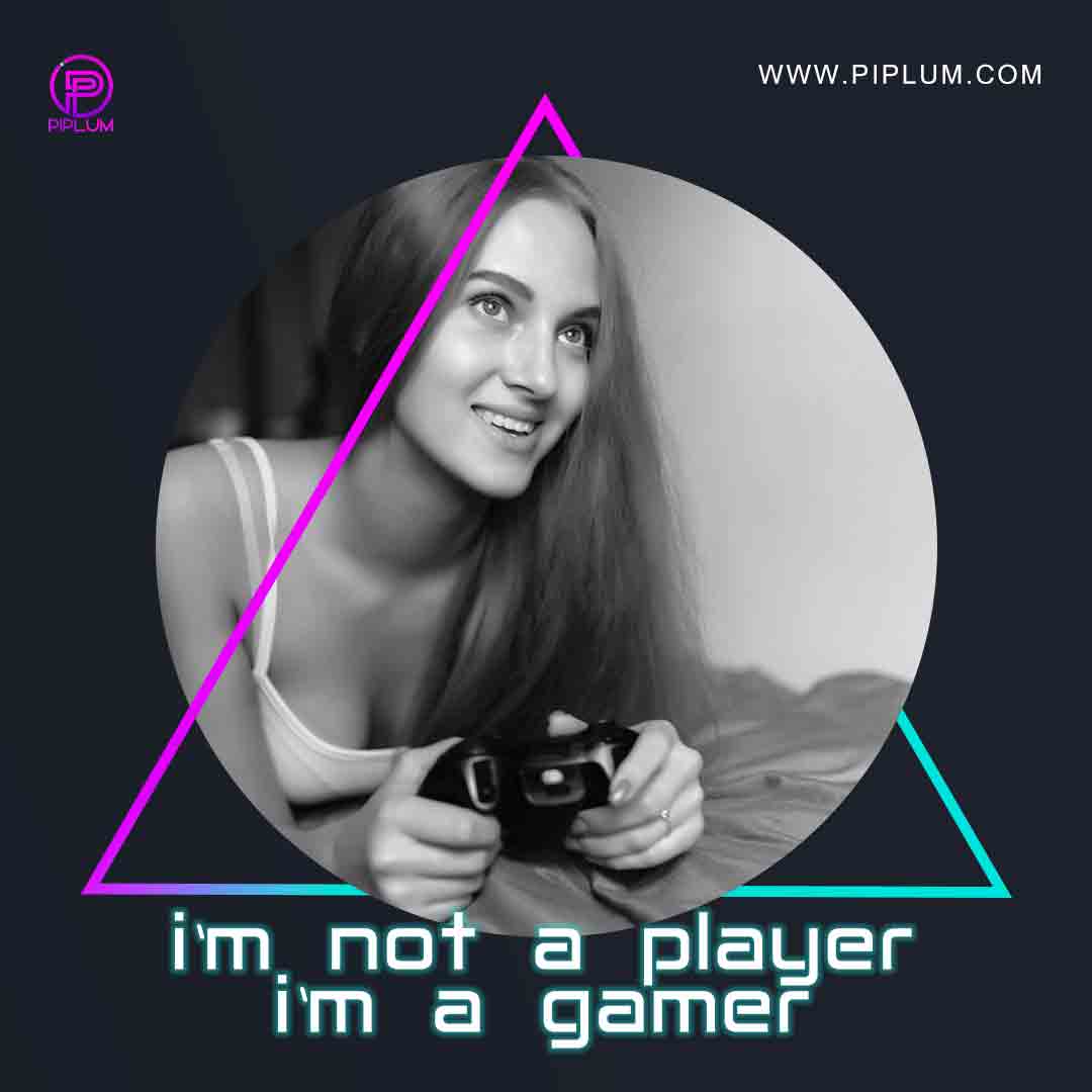 Girl-gamer-playing-console-game-play-station-x-box-inspirational-quote-on-the-top-of-the-image