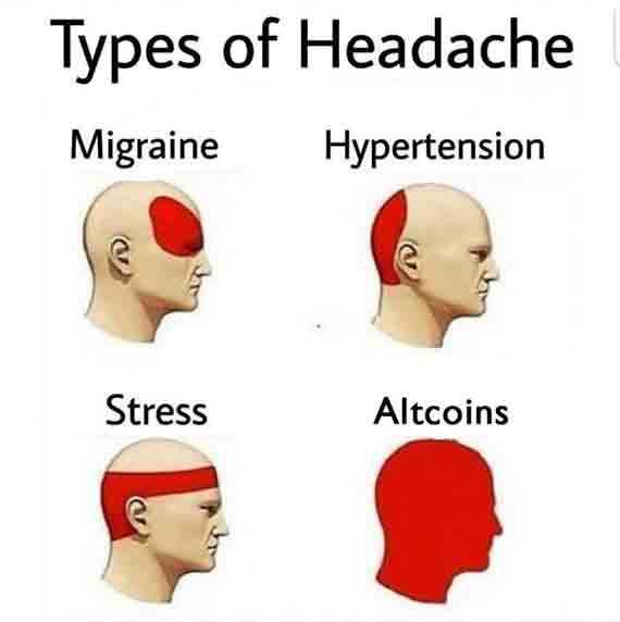 Crypto gives you headaches. Funny quote. Crypto-gives-you-headaches-funny-quote