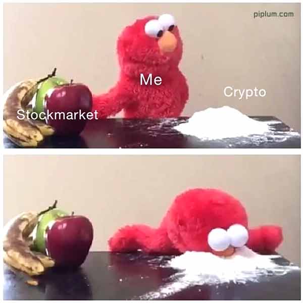 Stock market vs. crypto market funny meme. Stock-market-vs-crypto-market-funny-meme