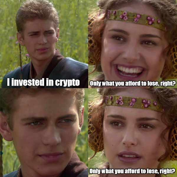 I invested in crypto. Only what you afford to lose, right? I-invested-in-crypto-Only-what-you-afford-to-lose-right-very-funny-cryptocurrency-quote