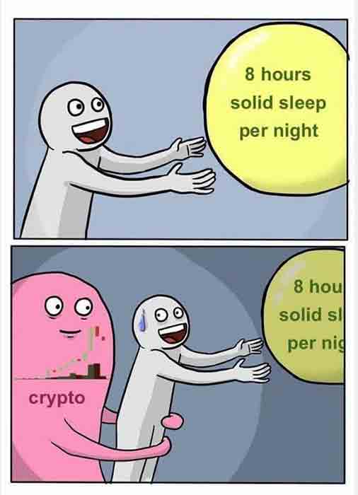 No sleep when trading crypto. No-sleep-when-trading-crypto-funny-quote
