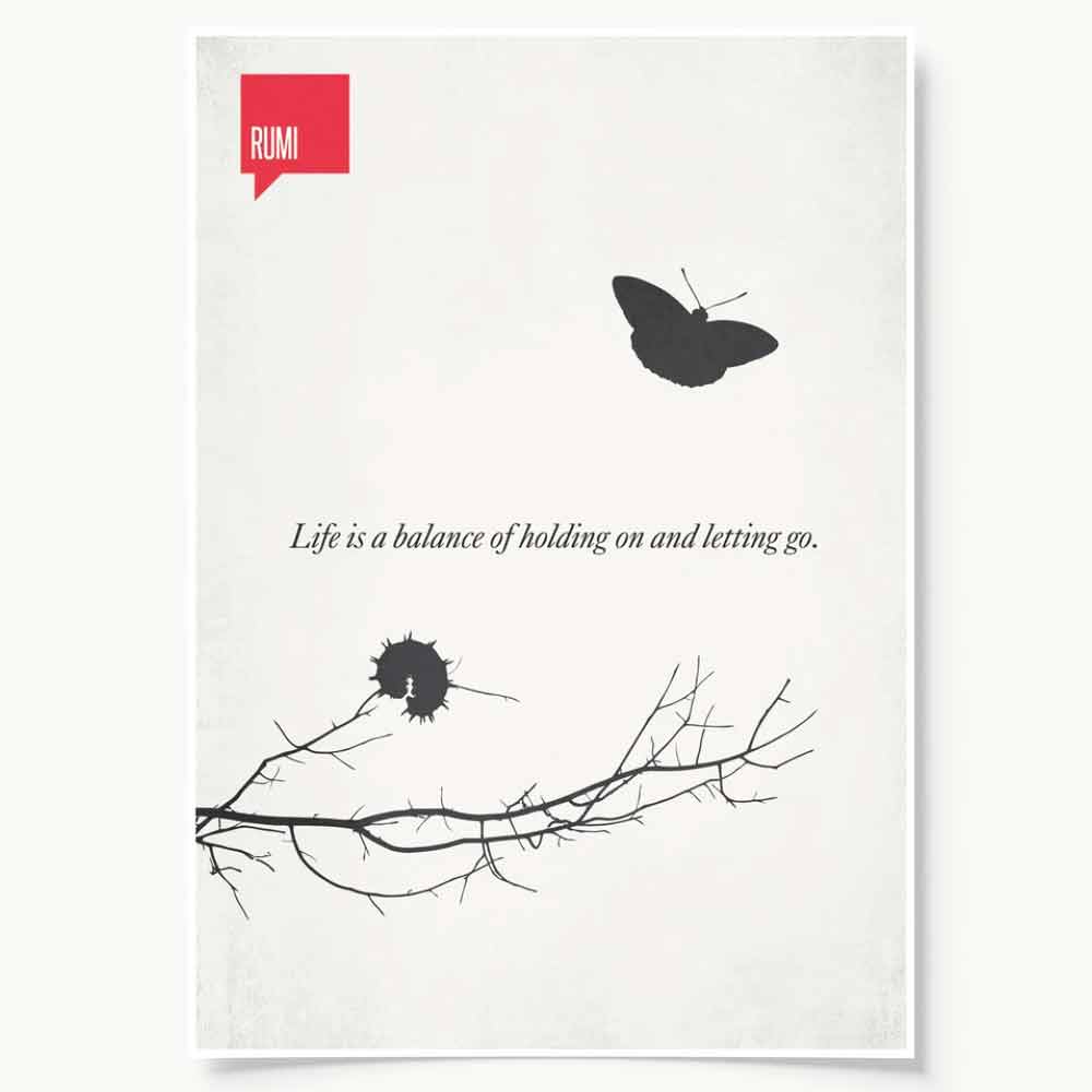 Life is a balance of holding on and letting go. Inspirational quote about inner power. Inspirational-quote-about-inner-power-butterfly