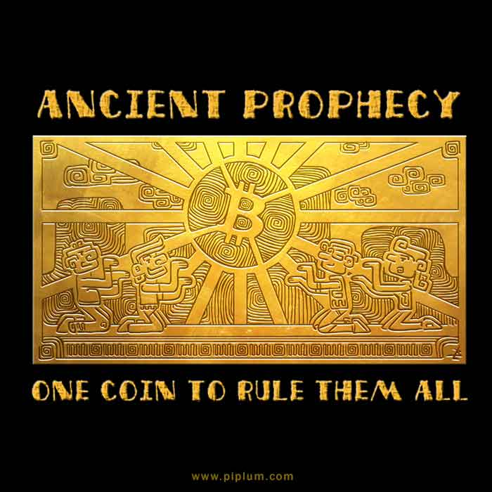 Bitcoin quote by Elon Musk. An ancient prophecy says: one coin to rule them all. Bitcoin-quote-by-Elon Musk-An-ancient-prophecy-says-one-coin-to-rule-them-all