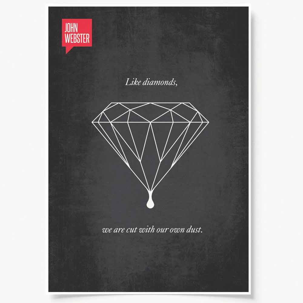 Like diamonds, we are cut with our own dust. Very powerful inspirational quote. Inspirational-quote-about-Like-diamonds-we-are-cut-with-our-own-dust