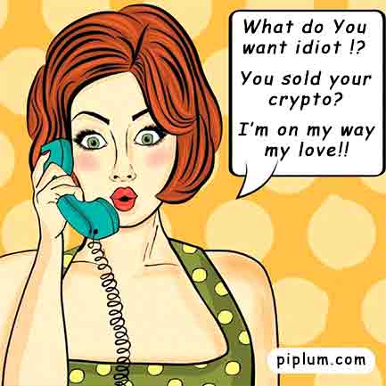 Gold-digger. Funny crypto meme. Gold-digger-crypto-meme.
