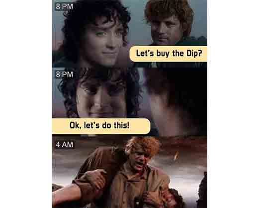 Sometimes it's hard to survive Weekend and night dips. Crypto meme. Sometimes it's hard to survive Weekend and night dips. Crypto meme.
