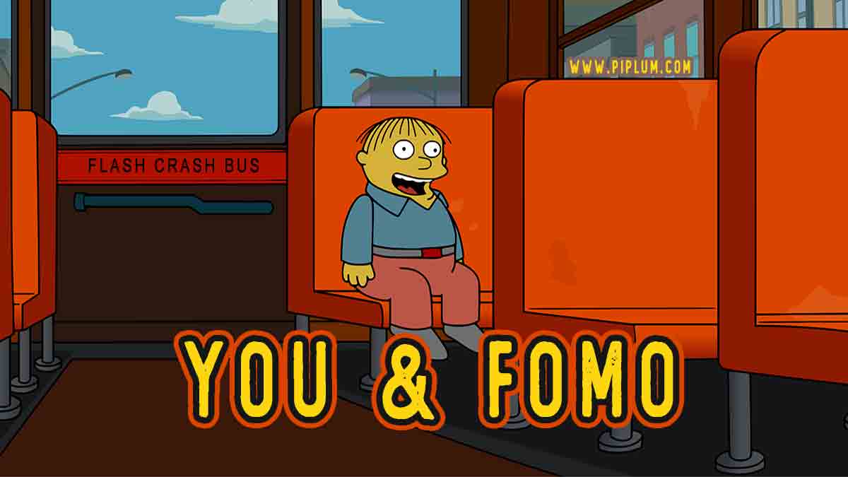 A typical Cryptocurrency trader. You and Fomo. Funny Crypto Meme. flash-crash-bus-you-and-fomo-very-funny-crypto-meme