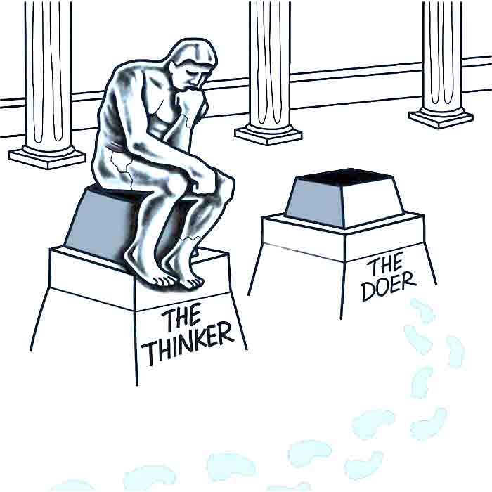 The Thinker And The Doer. Quote about reaching success. The-Thinker-And-The-Doer-Quote-about-reaching-success
