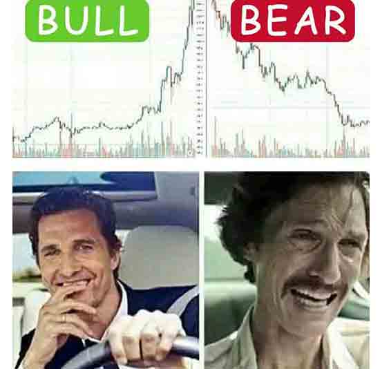 The bull market makes you a golden prince. Meanwhile, a bear market makes you... Well... It shows who you really are. 