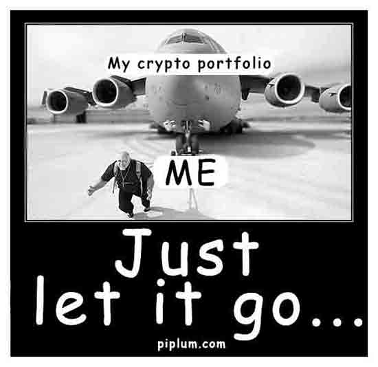 Sometimes we hold too much of different crypto. We need to learn to let it go.  