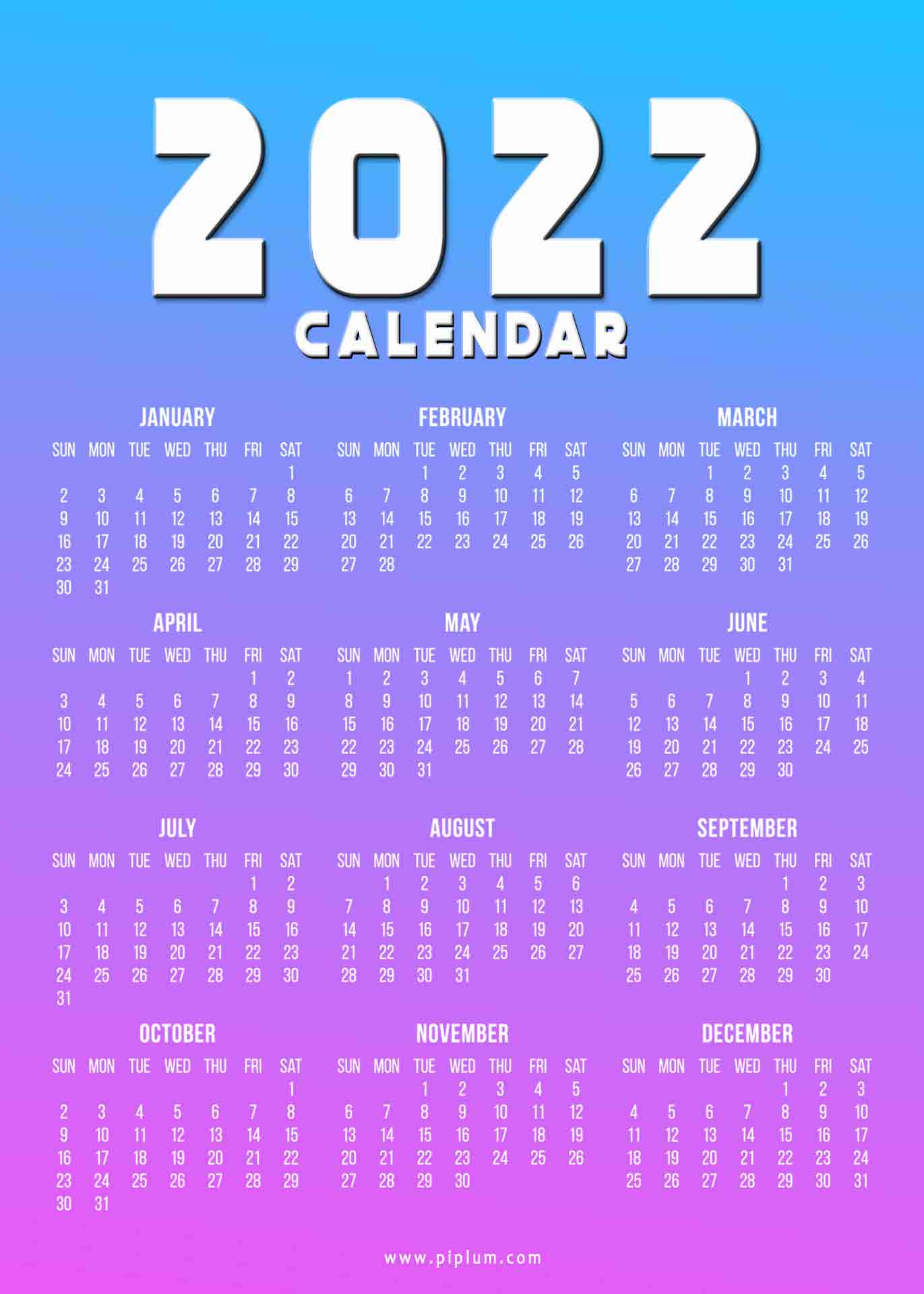 A-beautiful-ocean-and-purple-color-2022-calendar