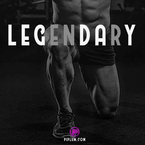 The legendary leg day quote. F*ck avarage, be Legendary! legendary-leg-day-quote-mans-muscular