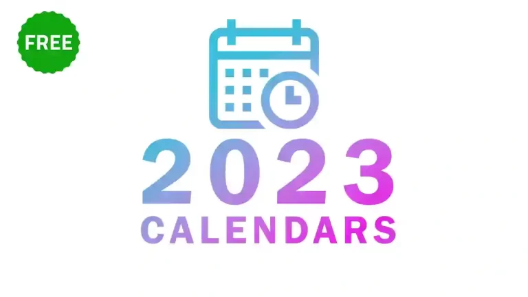 Shamelessly FREE! 2023 Calendar [Printables A4]
