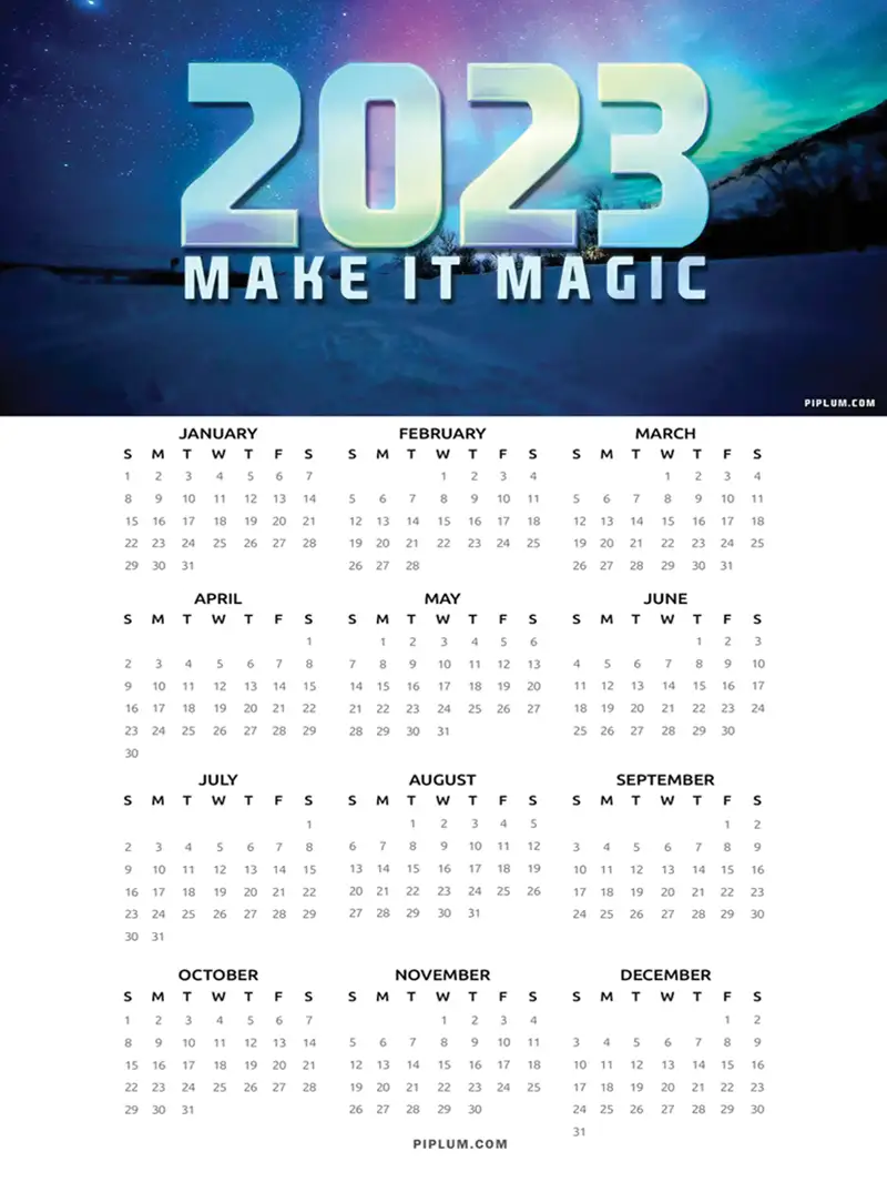Motivational-2023-Calendar-Make-It-Magic