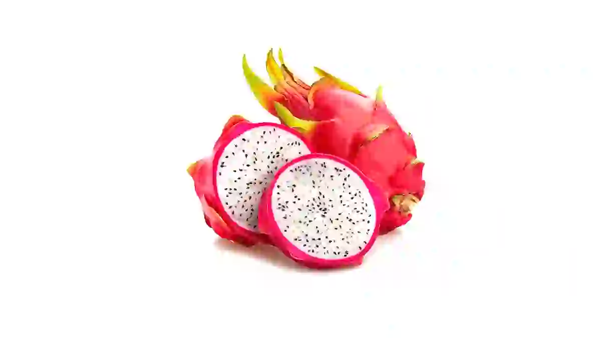 Dragon fruit, also known as pitaya or strawberry pear, is a tropical fruit known for its bright pink or yellow skin and sweet, slightly crunchy white or red flesh.