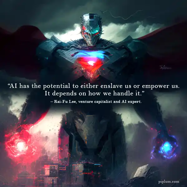 AI-has-the-potential-to-either-enslave-us-or-empower-us.-It-depends-on-how-we-handle-it.-Kai-Fu-Lee-venture-capitalist-and-AI-expert.-Inspirational-Quote