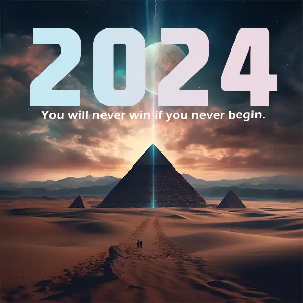 You will never win if you never begin. 2024 quote. 