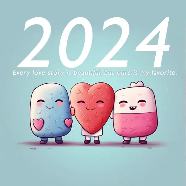 Share the joy in 2024. Every love story is beautiful. 